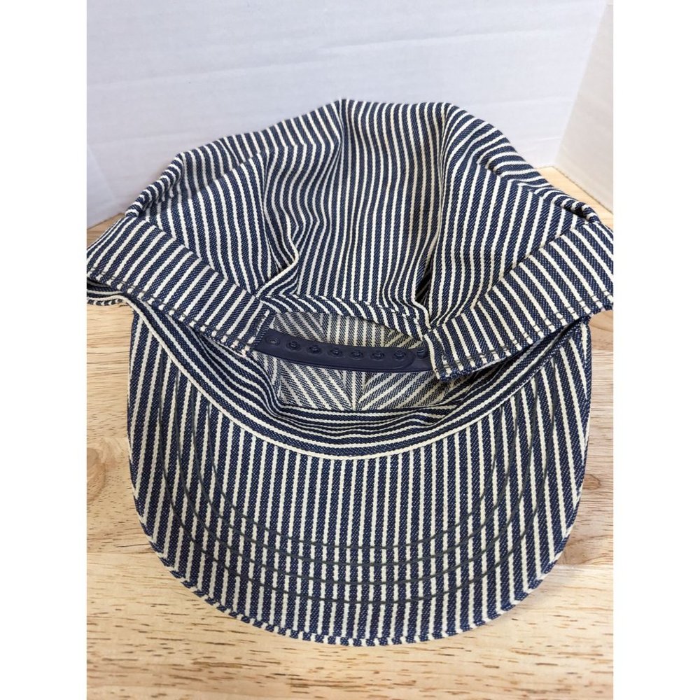 125 Years Creston Iowa Conductor stripped fabric‎ hat 1994 USA train snapback - Picture 3 of 7
